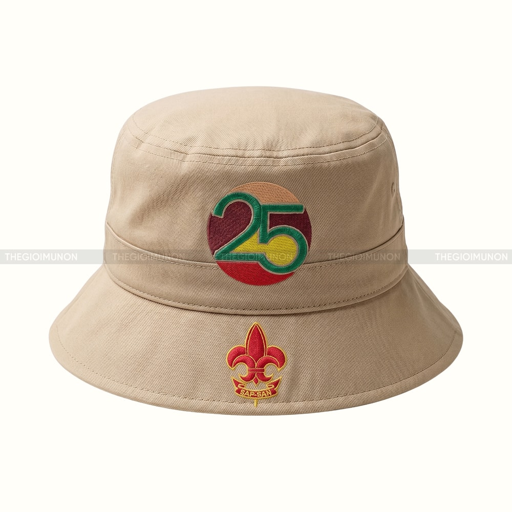 May nón xô in logo làm quà tặng 2