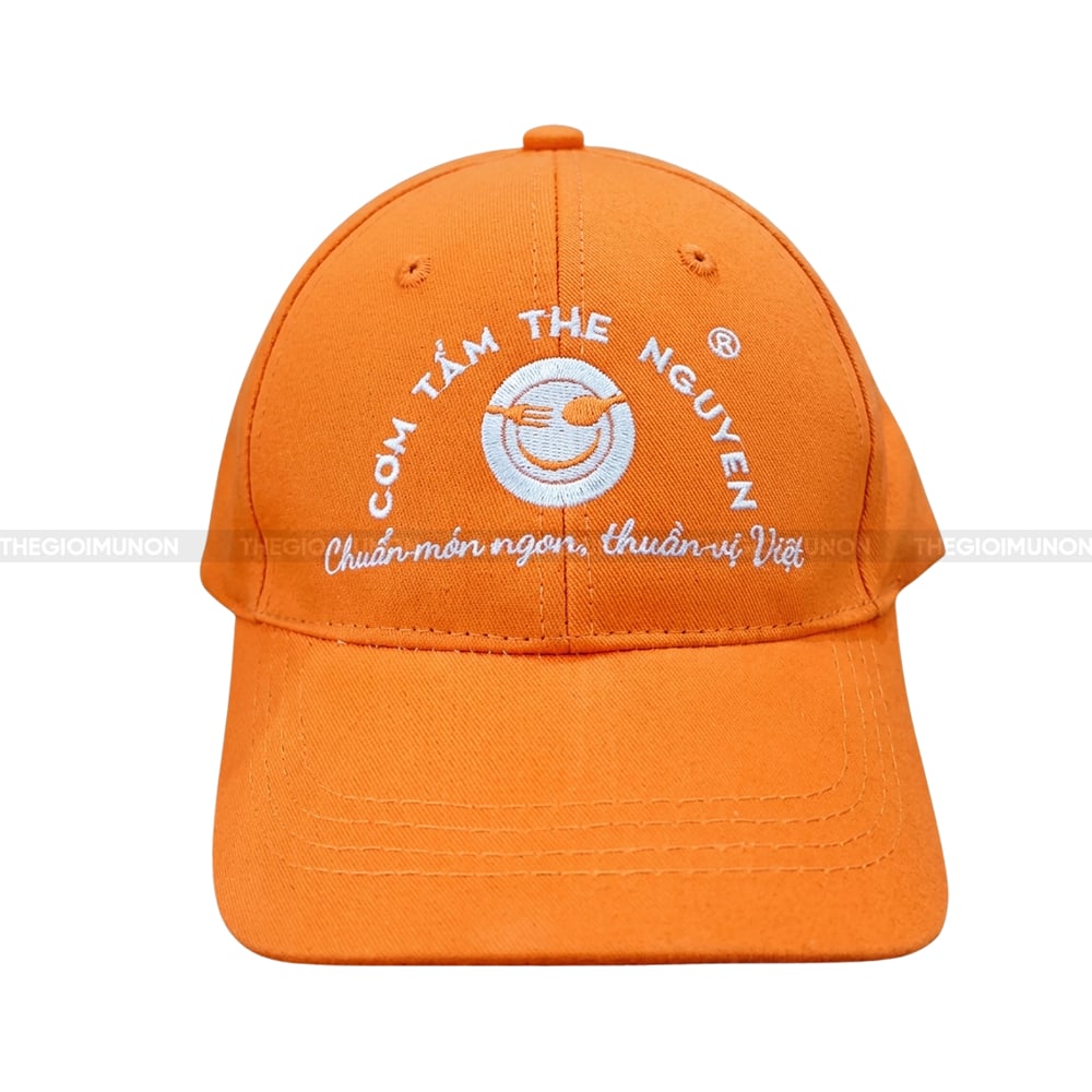Nón đồng phục cafe in logo thương hiệu 1